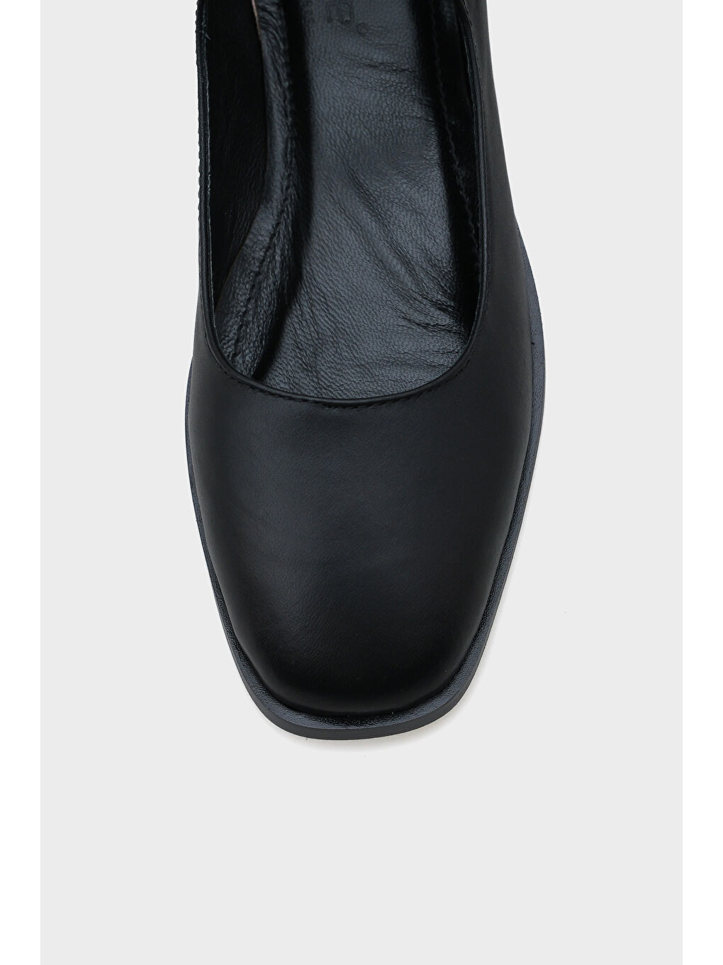 Siyah Beth Hakiki Deri Mary Jane Kadın Ayakkabı-2