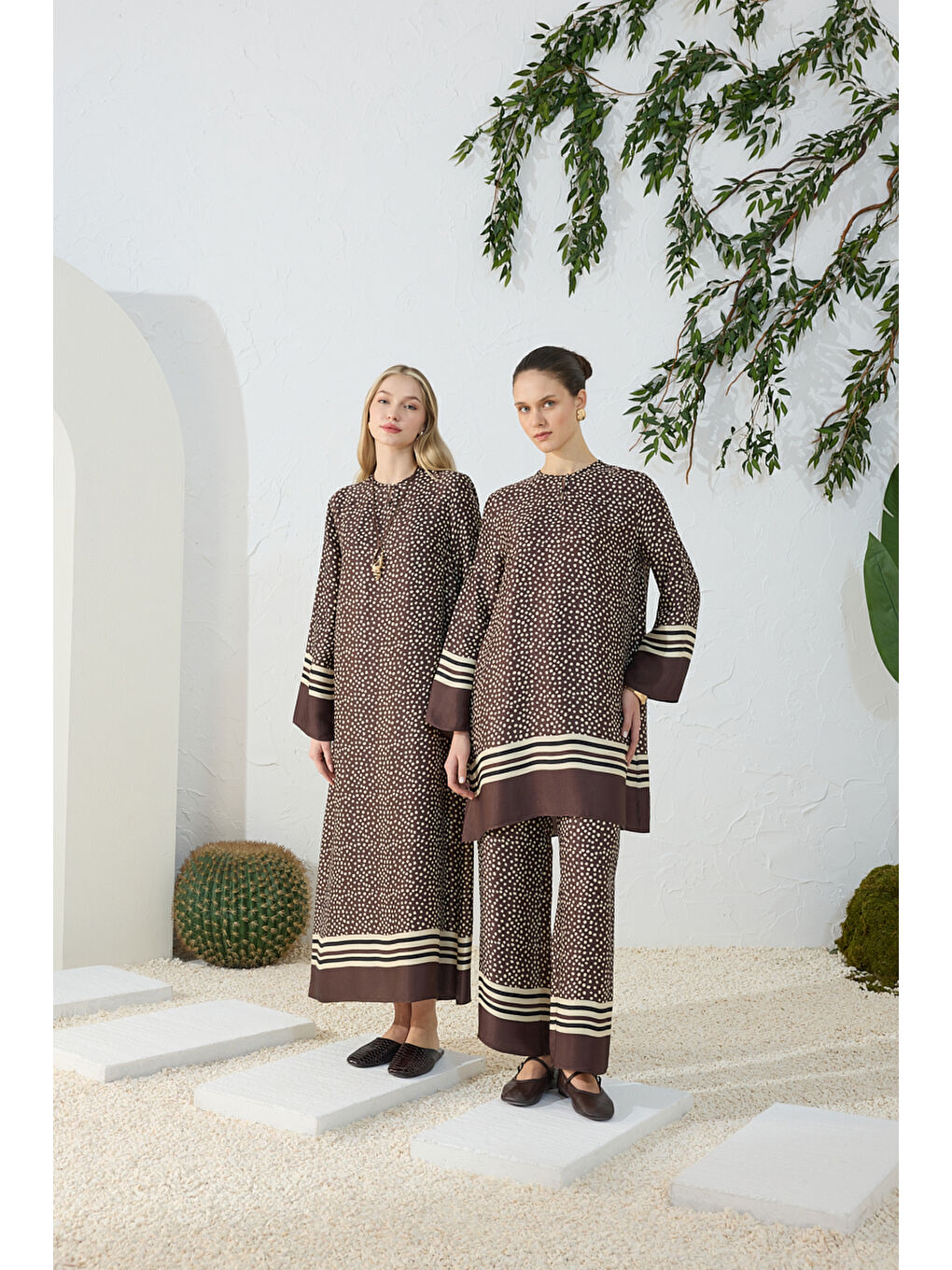 Kahverengi Desenli Pantolon