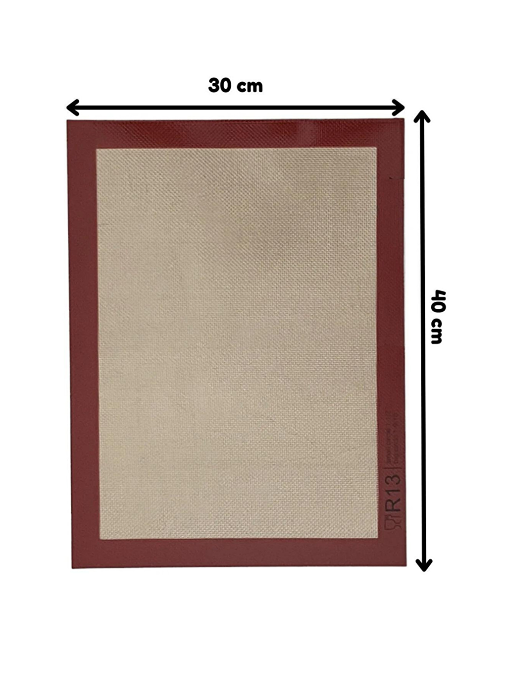 Karışık 1. Sınıf Isıya Dayanıklı Hamur Pişirme Altlığı ve Ölçülü Mor Hamur Açma Matı 45 cm x 65 cm-2