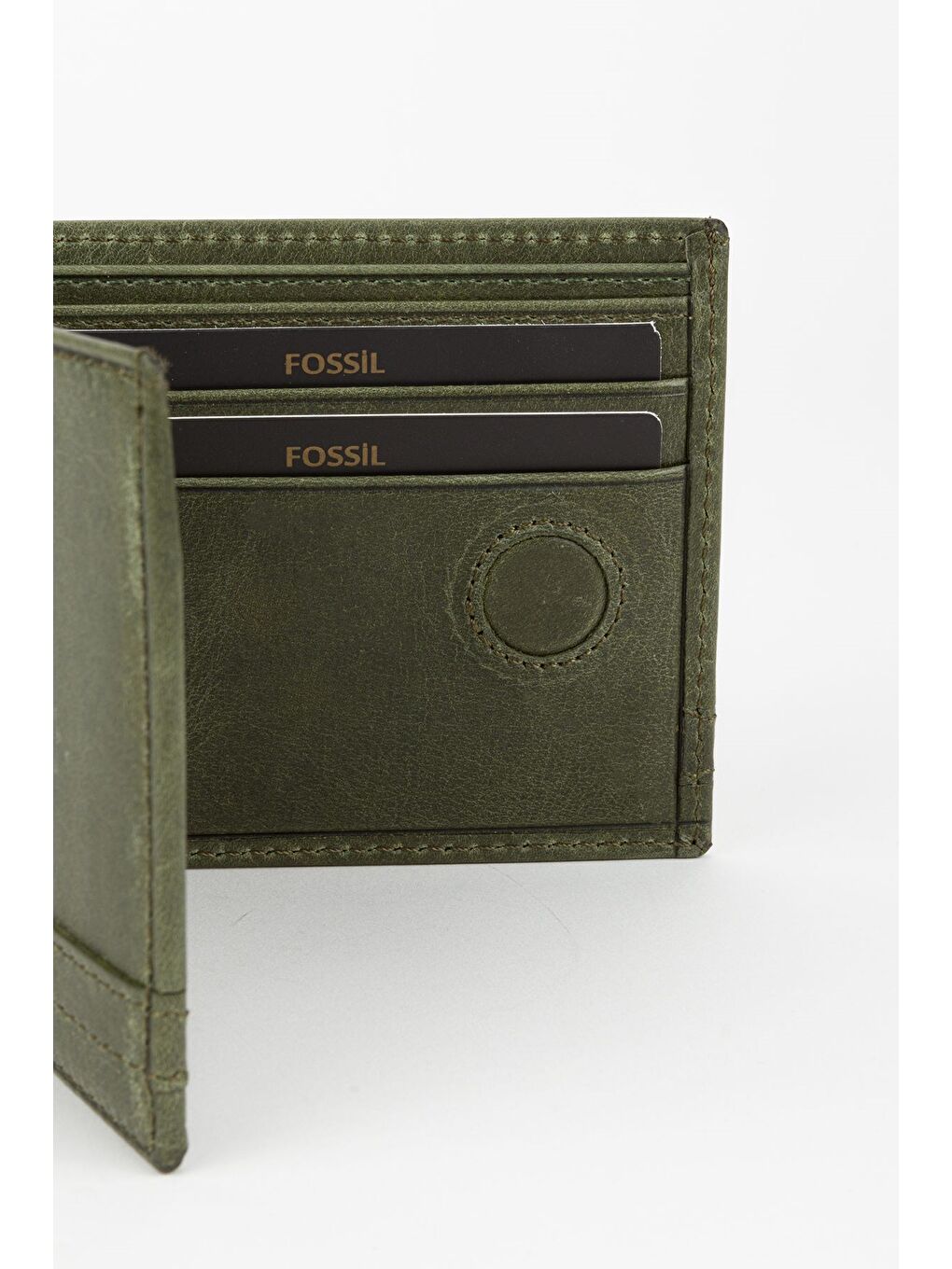 Mor Kutulu Hakiki Deri Kahve Crazy Yatay Erkek Cüzdan El Portföyü-2