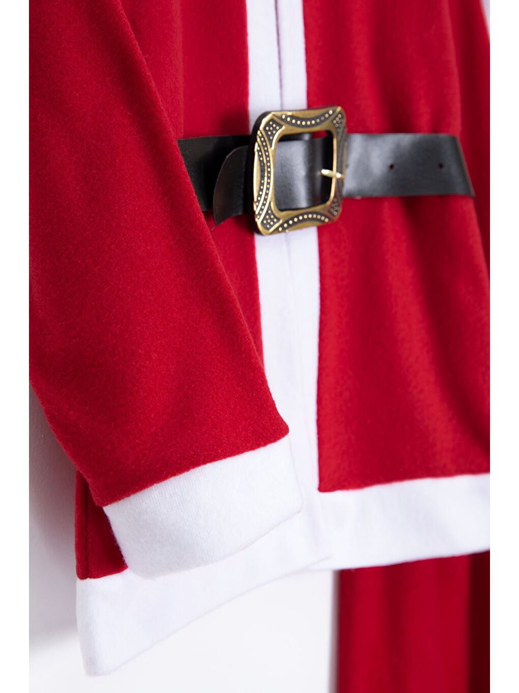 Kırmızı Erkek Çocuk Kemerli Şapkalı Yılbaşı Temalı Takım 23325-1