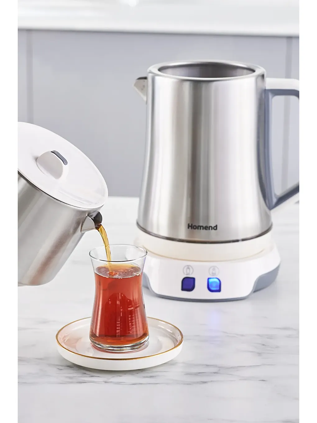 Royaltea Elegant 1775H Konuşan Çay Makinesi Inox Beyaz-2