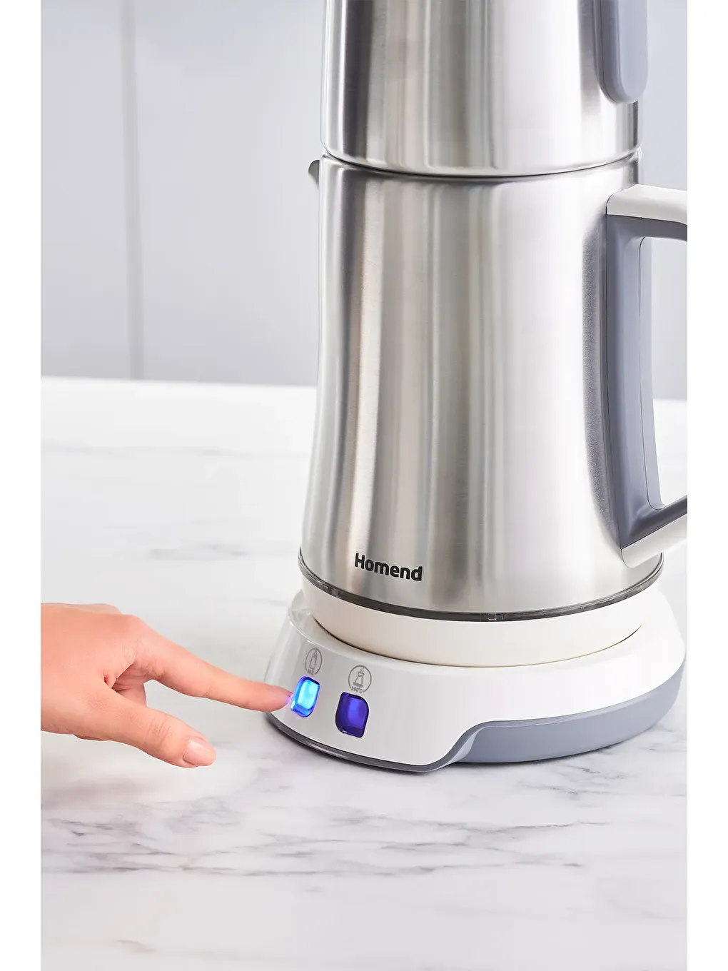 Royaltea Elegant 1775H Konuşan Çay Makinesi Inox Beyaz-3