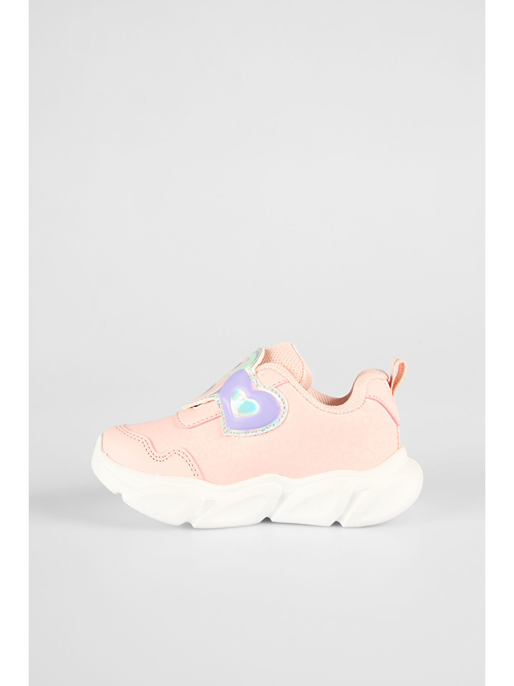 Pembe Lovely Işıklı Kız Okul Öncesi Pudra Spor Ayakkabı-1