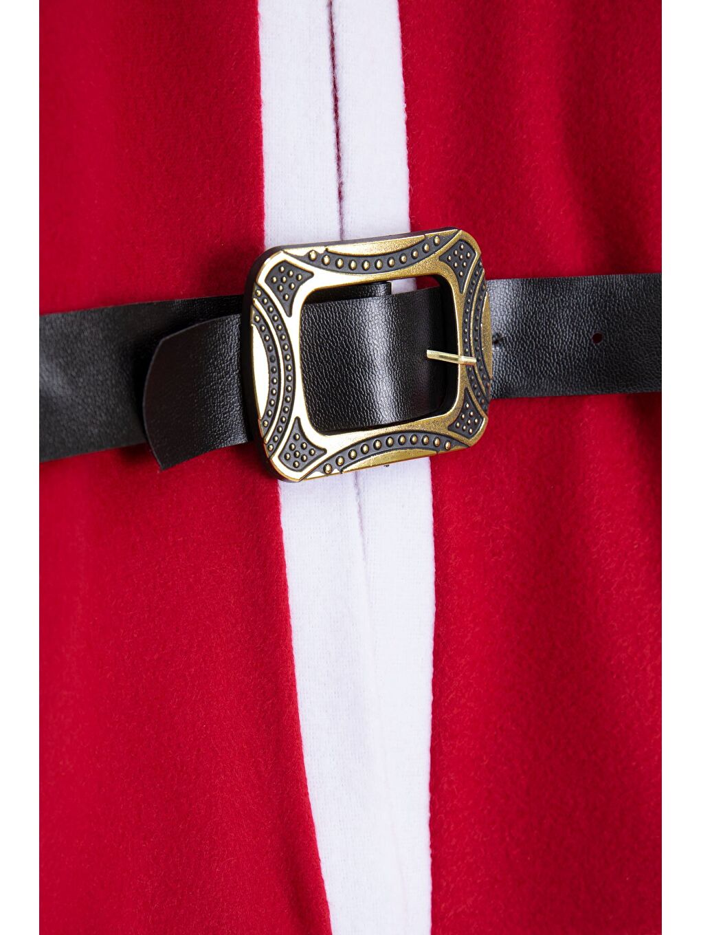 Kırmızı Erkek Çocuk Kemerli Şapkalı Yılbaşı Temalı Takım 23325-2