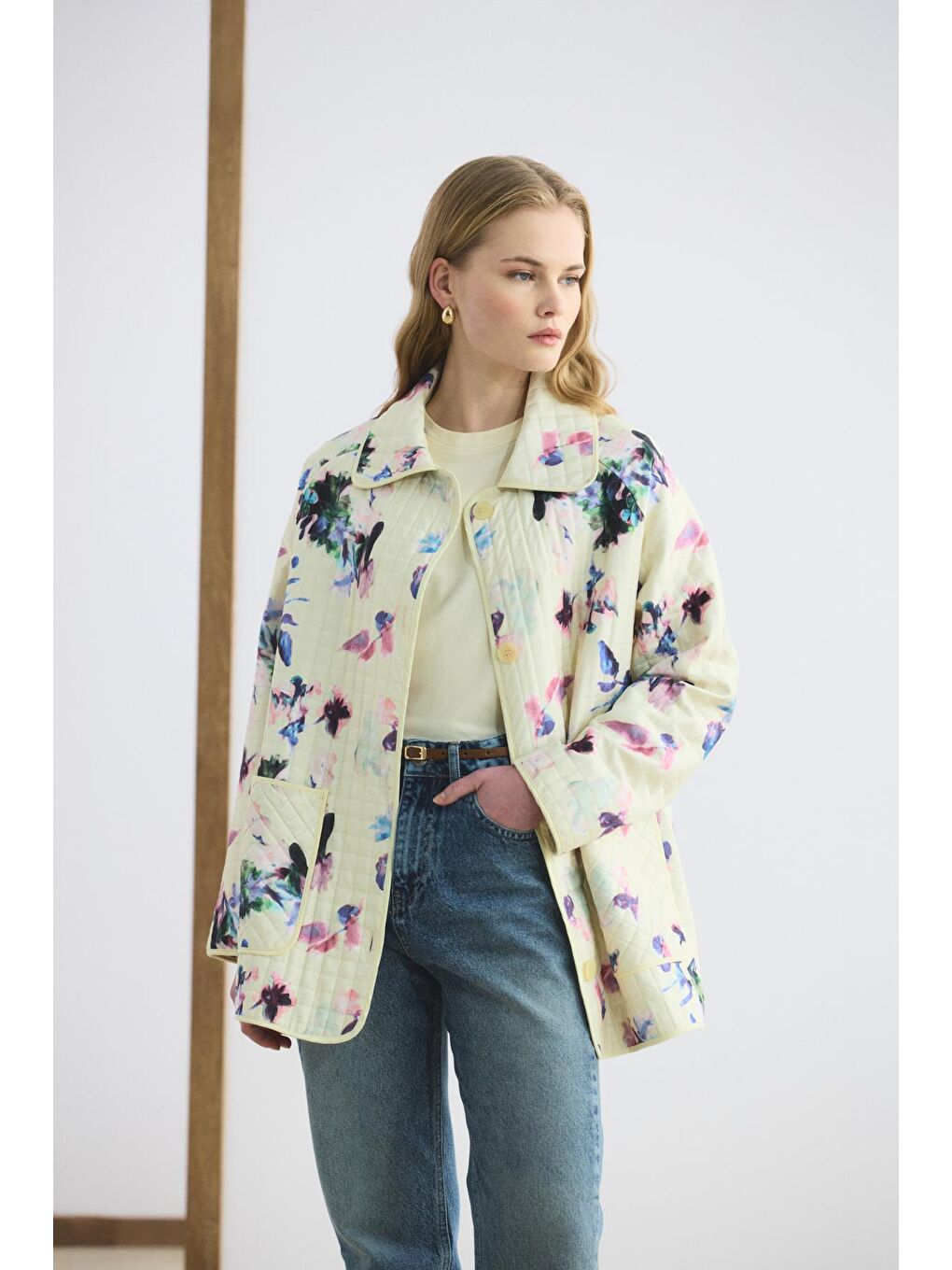 Kahverengi Gold Tokalı Ayarlanabilir İnce Kemer Taba-4