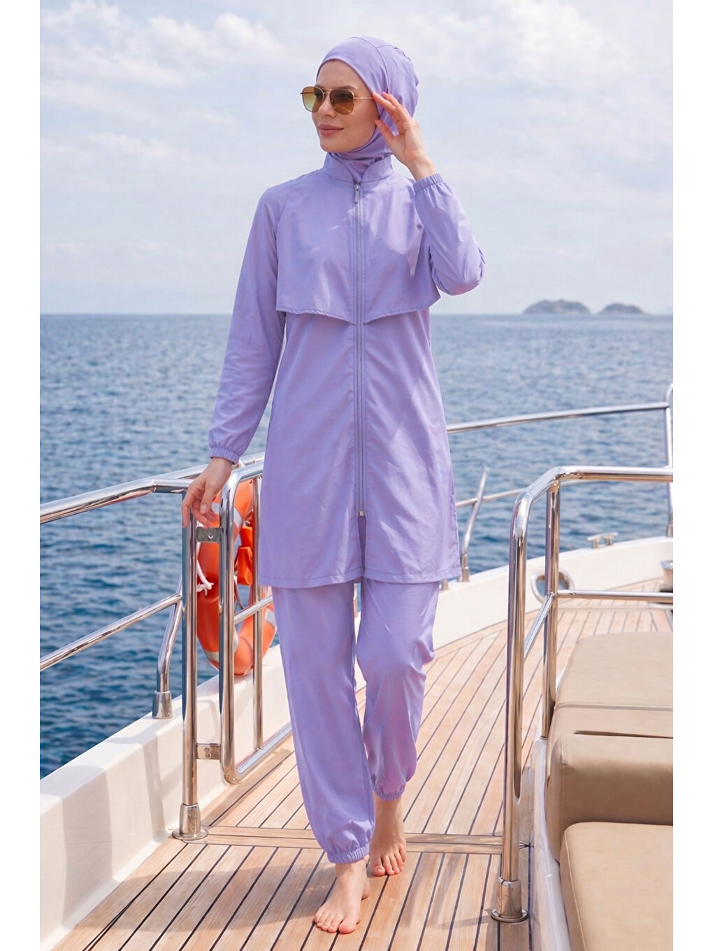 Paraşüt Tam Kapalı Tesettür Mayo 20251 Lila-1