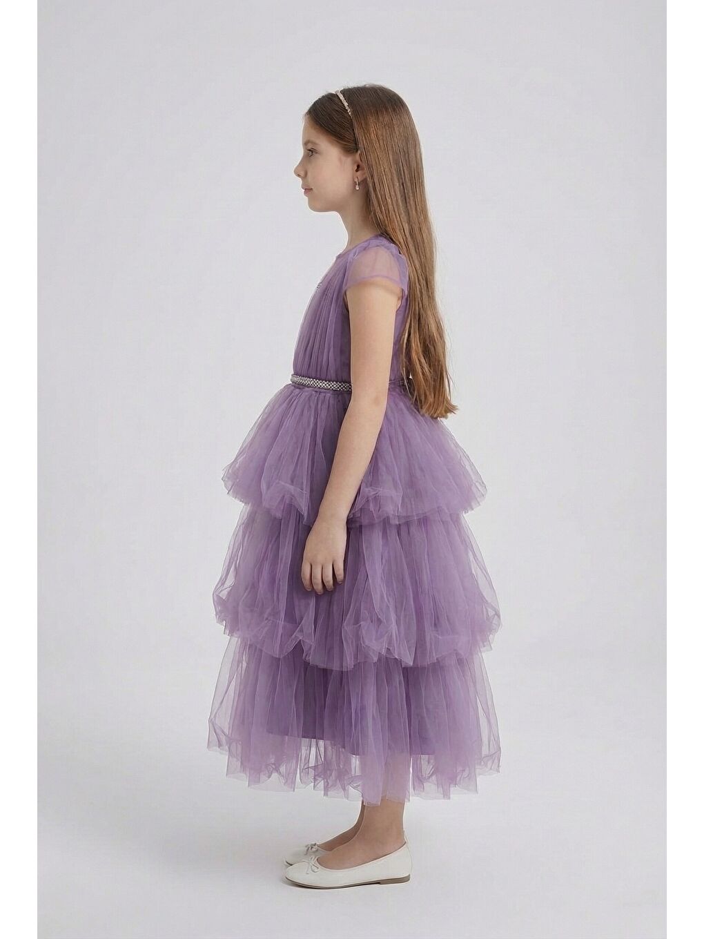 Mor Kız Çocuk Abiye-2