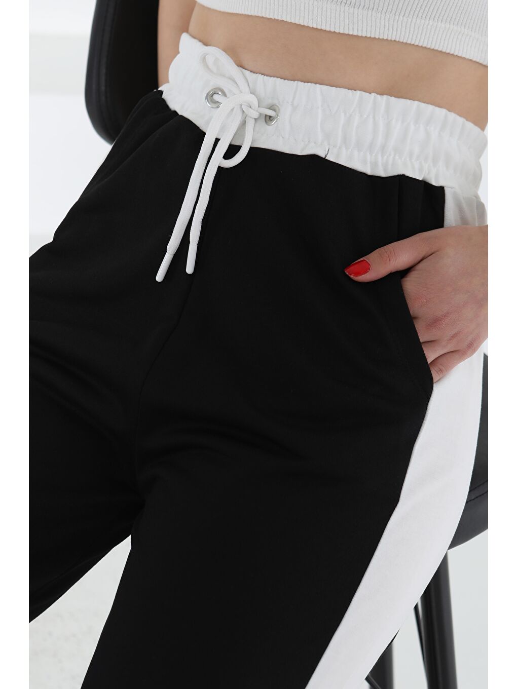 Garnili Bol Pantolon Siyah - 27137-4