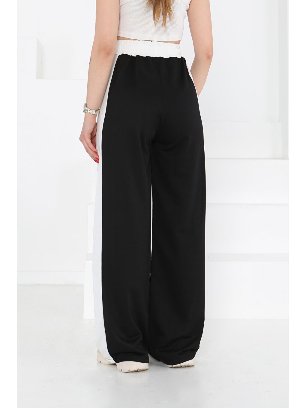 Garnili Bol Pantolon Siyah - 27137-6