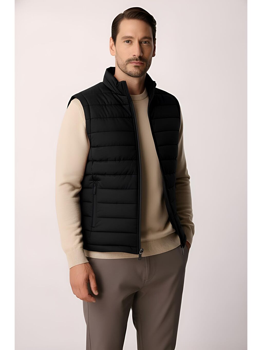 Erkek Siyah Şişme Yelek