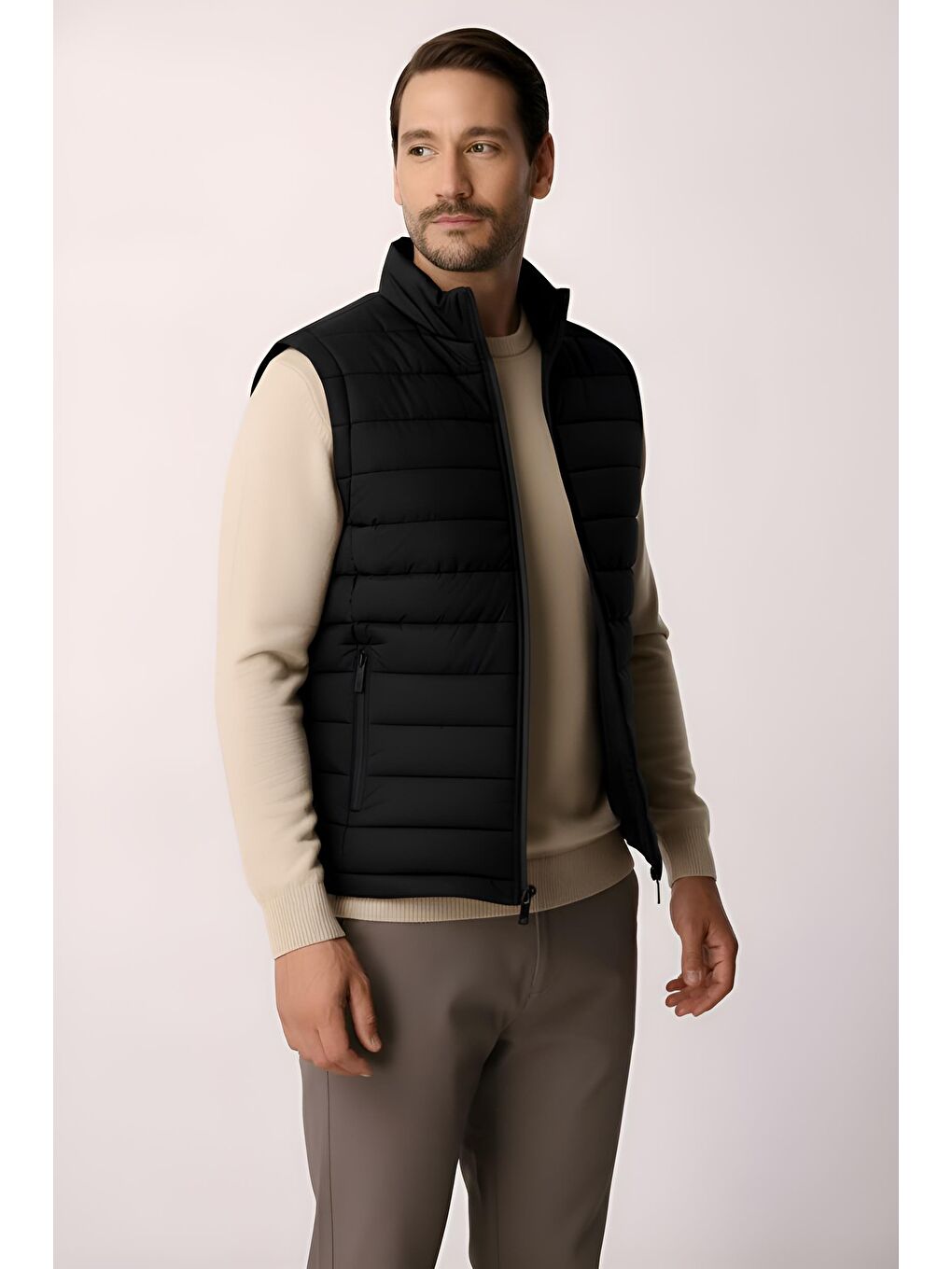 Erkek Siyah Şişme Yelek-1