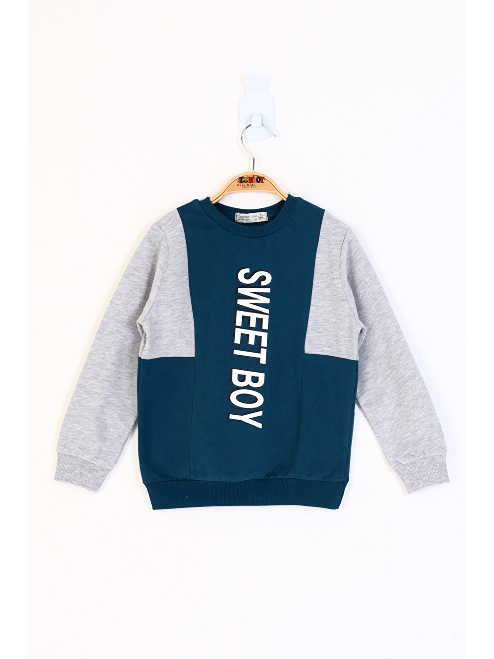 Petrol Erkek Çocuk Sweet Boy Baskılı Sweatshirt