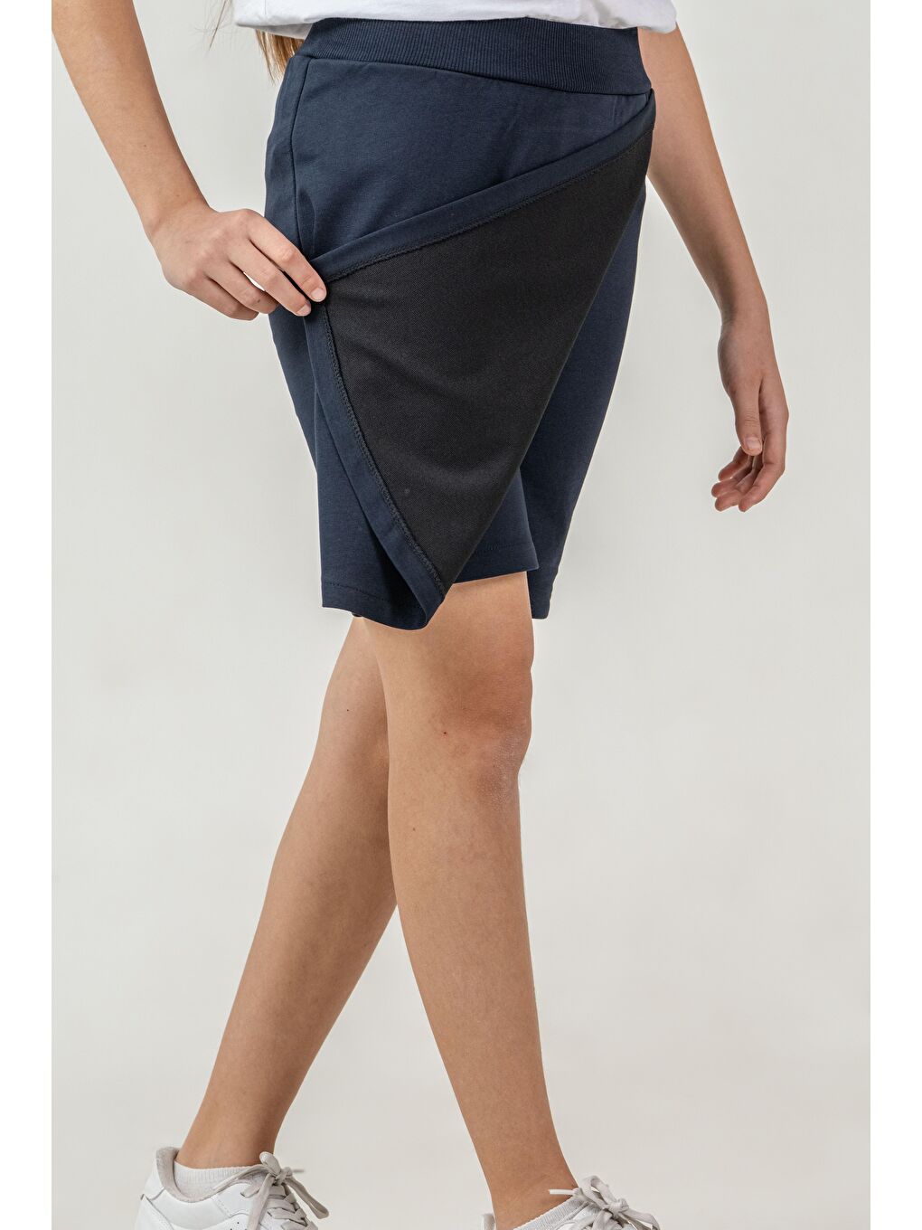 Lacivert Kız Çocuk Şort Etek-1