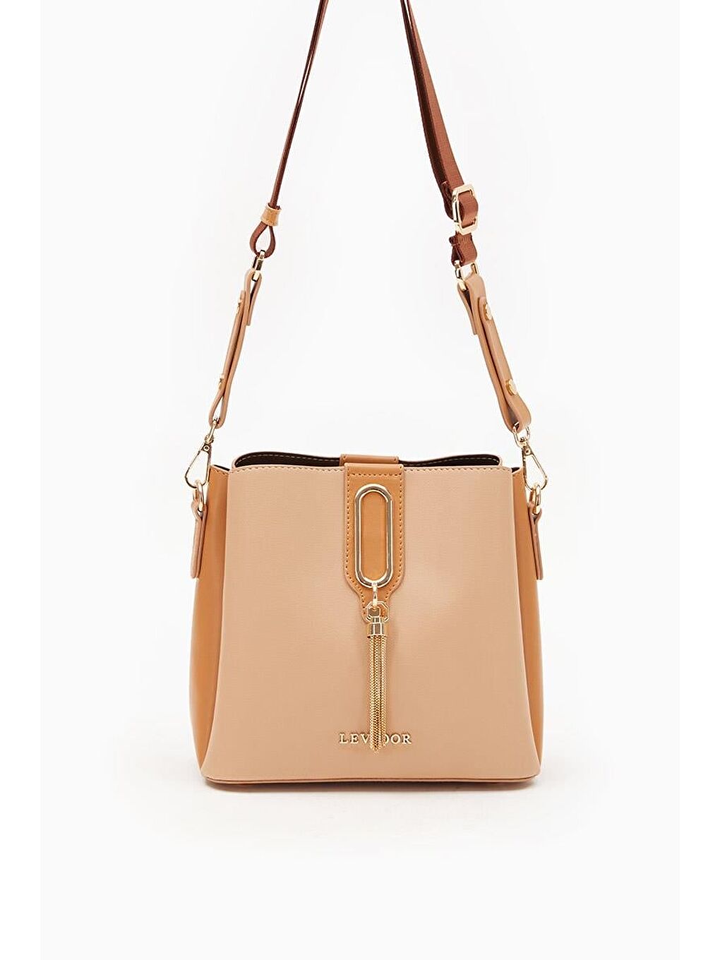 Kahverengi Vizon Camel Kadın El ve Omuz Çantası 930126