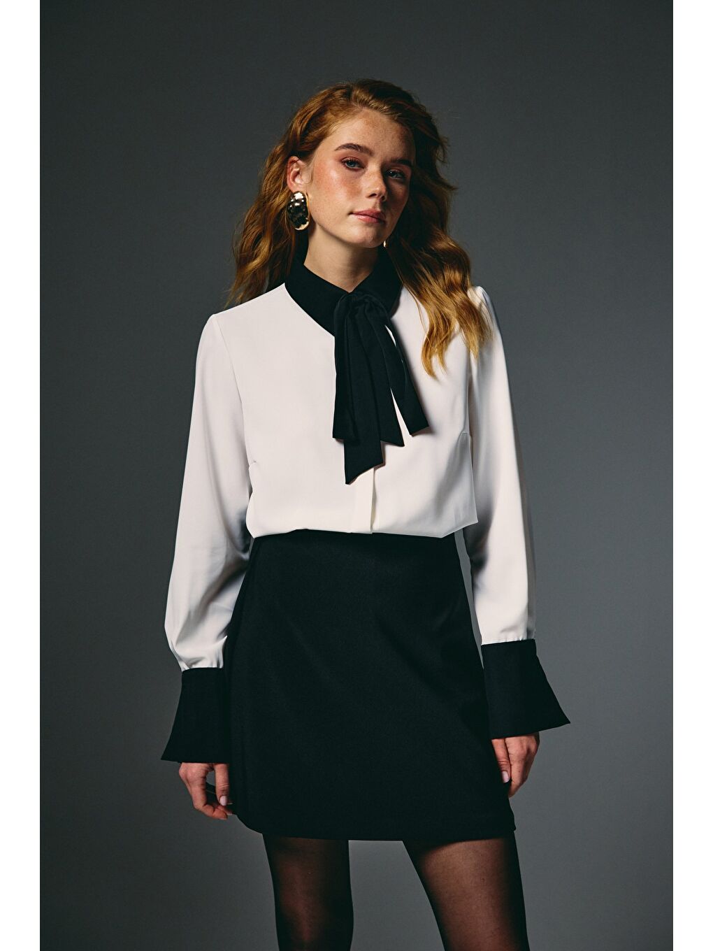 Kontrast Klasik Gömlek - Ekru