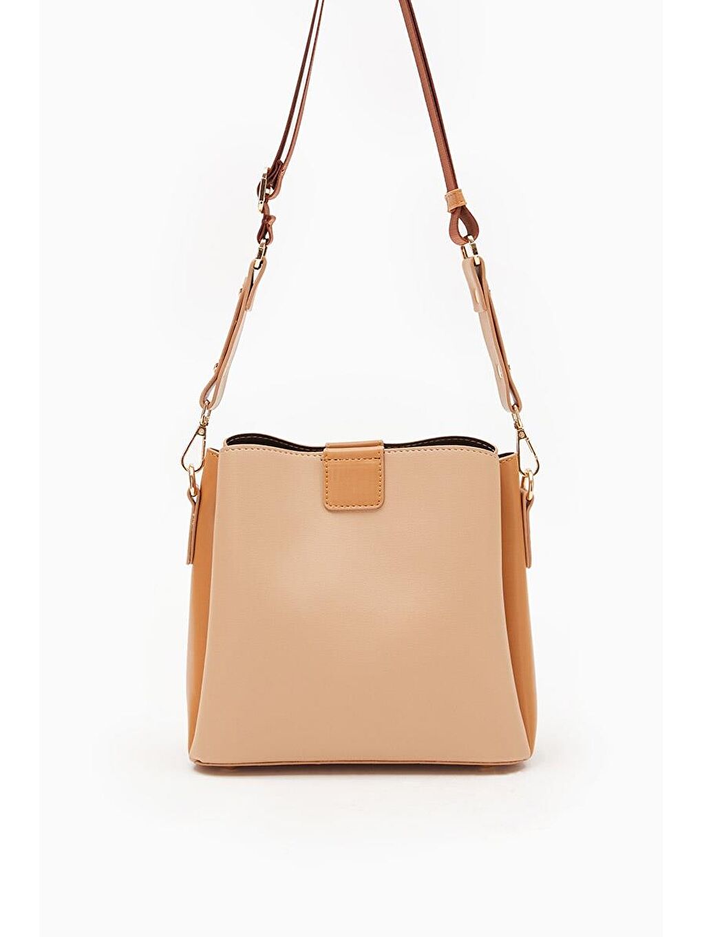 Kahverengi Vizon Camel Kadın El ve Omuz Çantası 930126-4