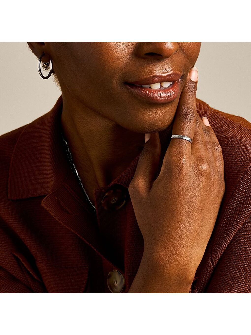 Gri JF04757-040506 Kadın Yüzük (55 mm)-4