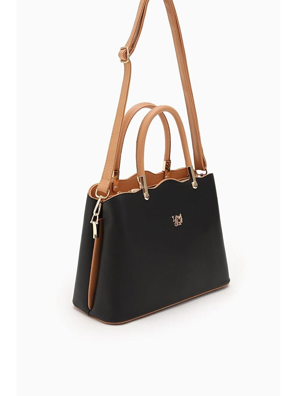 Siyah Camel  Kadın El ve Omuz Çantası 930065-2