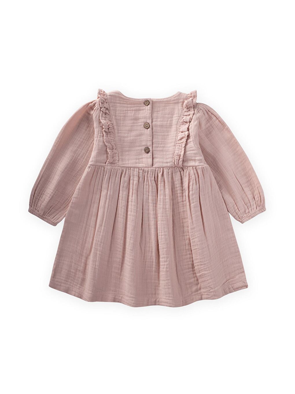 Elbise 1-10 Yaş Pudra Pembe-2