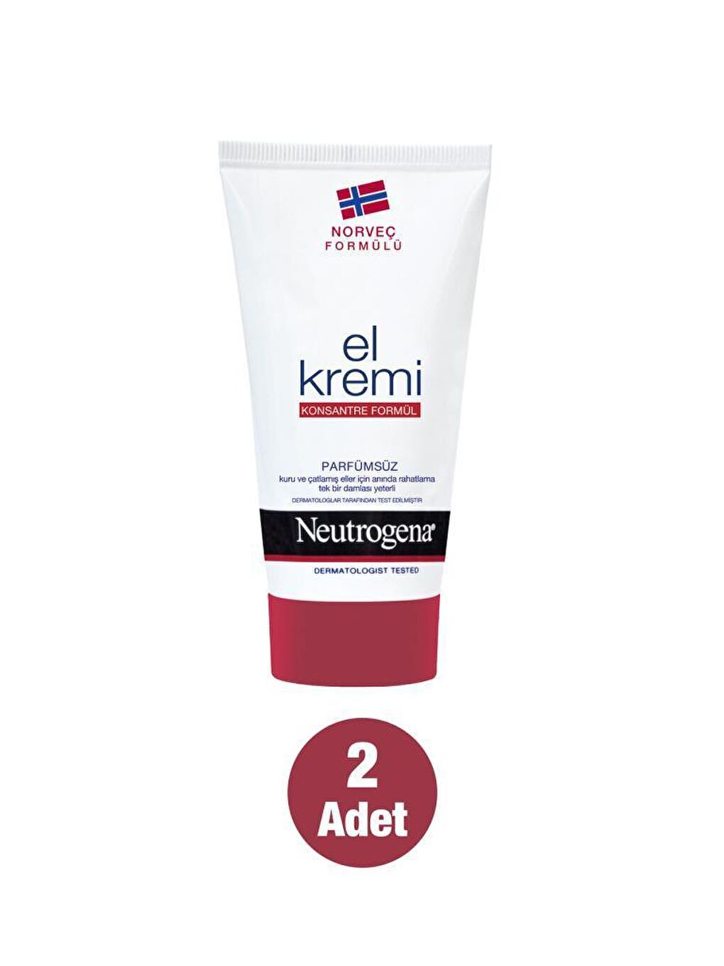 Neutrogena Renksiz Norveç Formülü El Kremi Parfümsüz 75 Ml X 2 Adet - 1