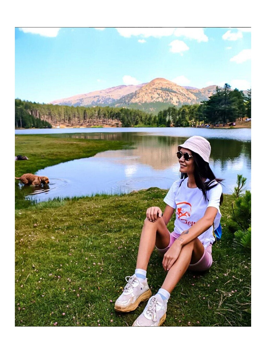 Beyaz Unisex Baskılı Spor Tişört Outdoor-2