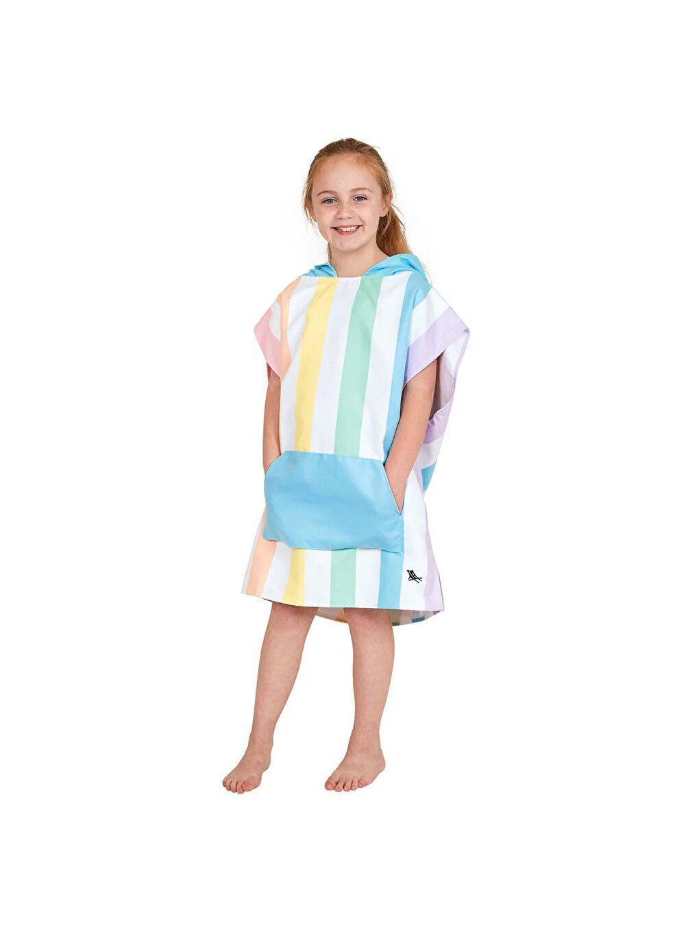 Karışık UV Korumalı Çocuk Panço / Plaj Havlusu-2