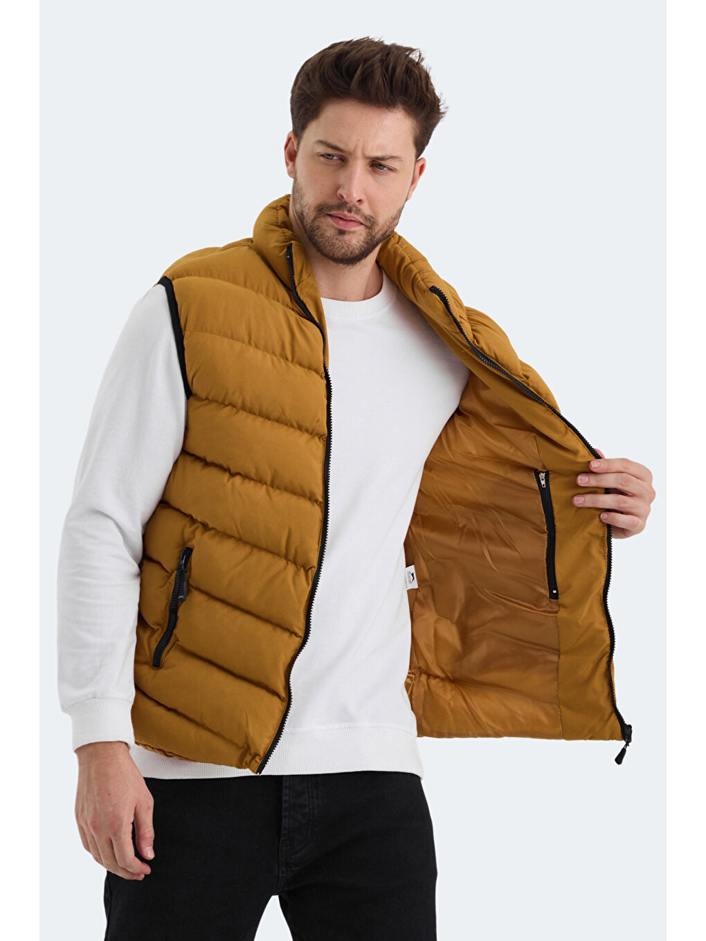 Sarı HAMMER I Erkek Yelek Hardal-5