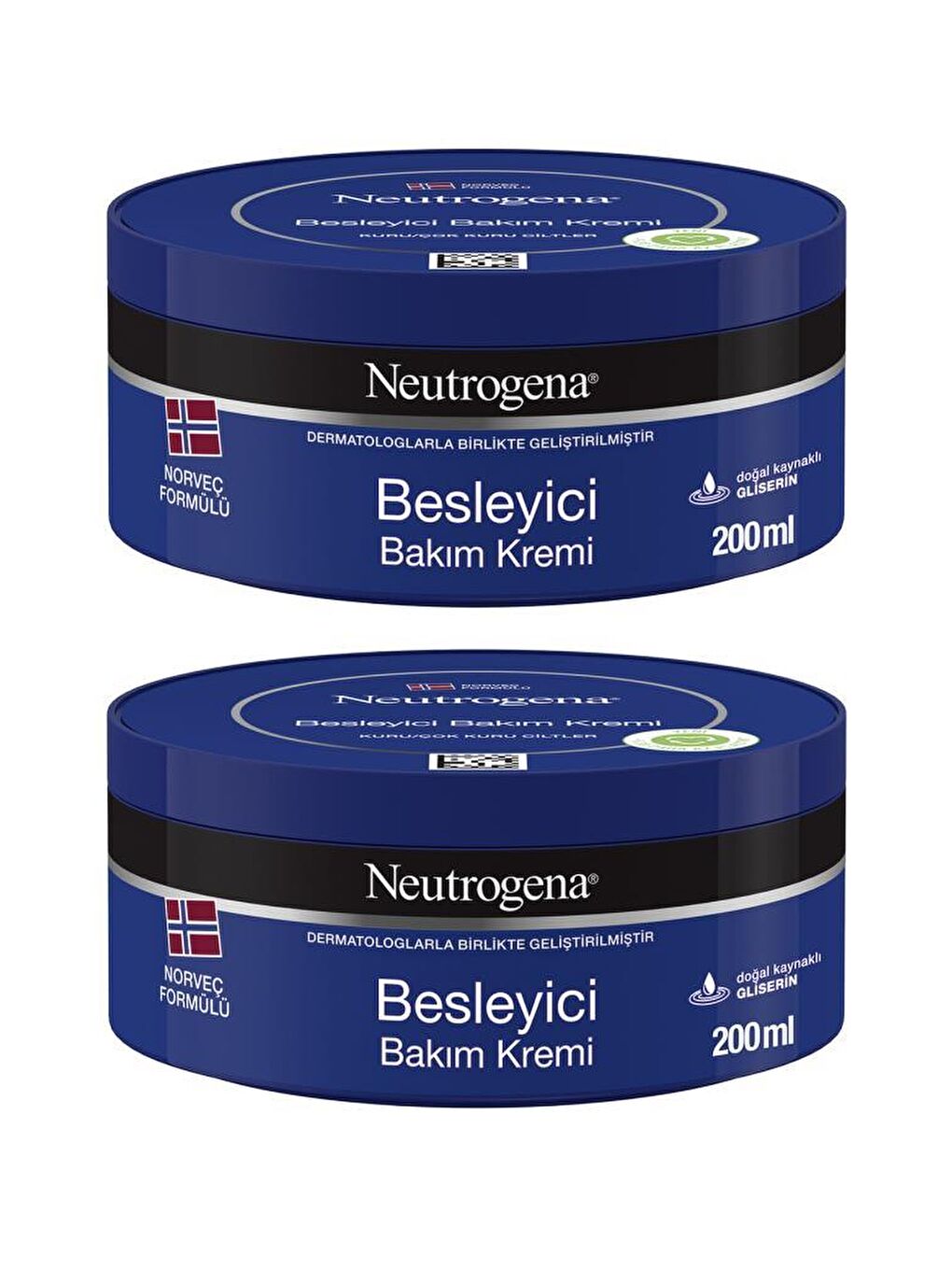 Neutrogena Renksiz Norveç Formülü Besleyici Bakım Kremi 200 Ml X 2 Adet - 1