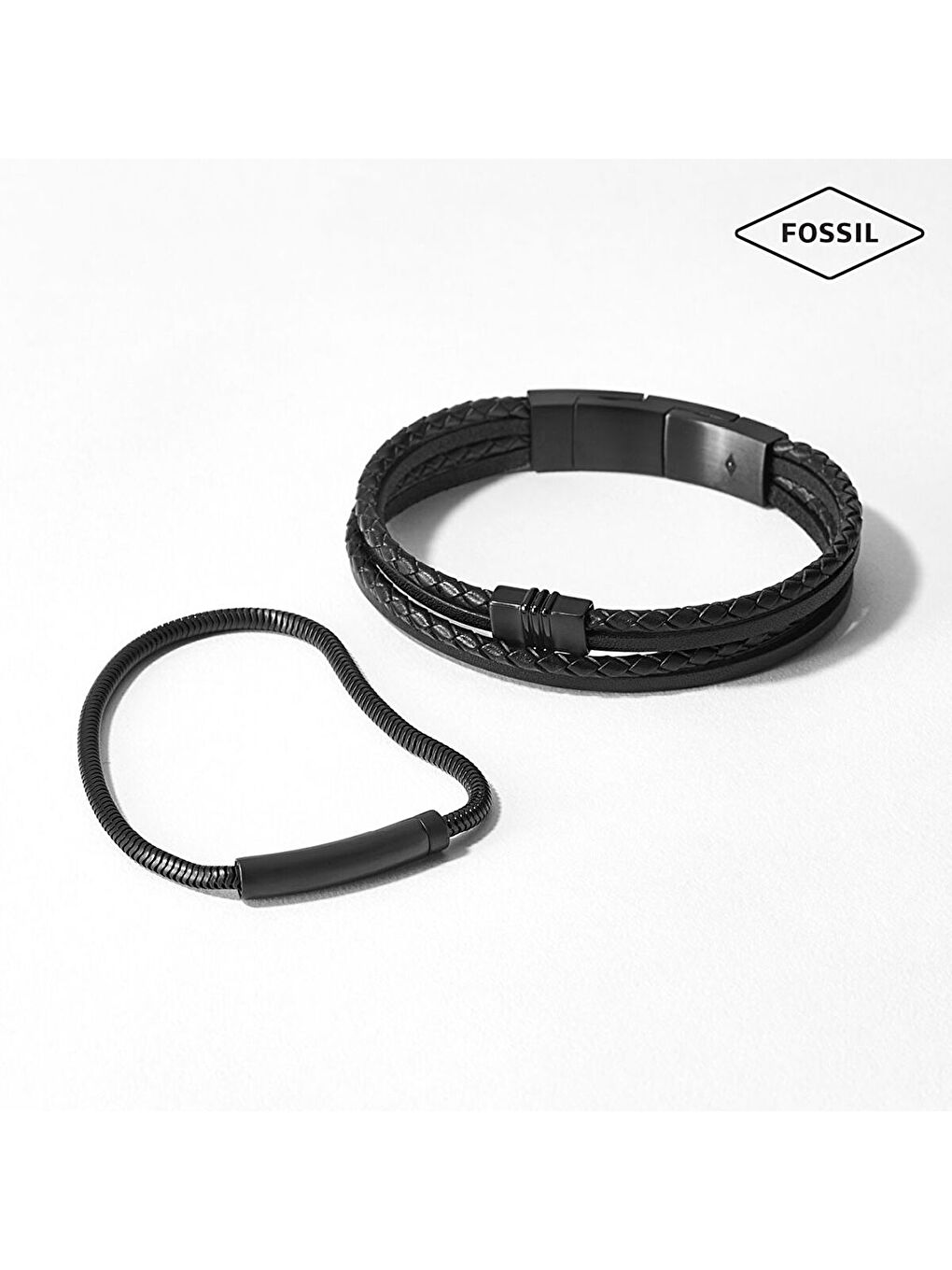 Siyah JF03098-001 Erkek Bileklik-1