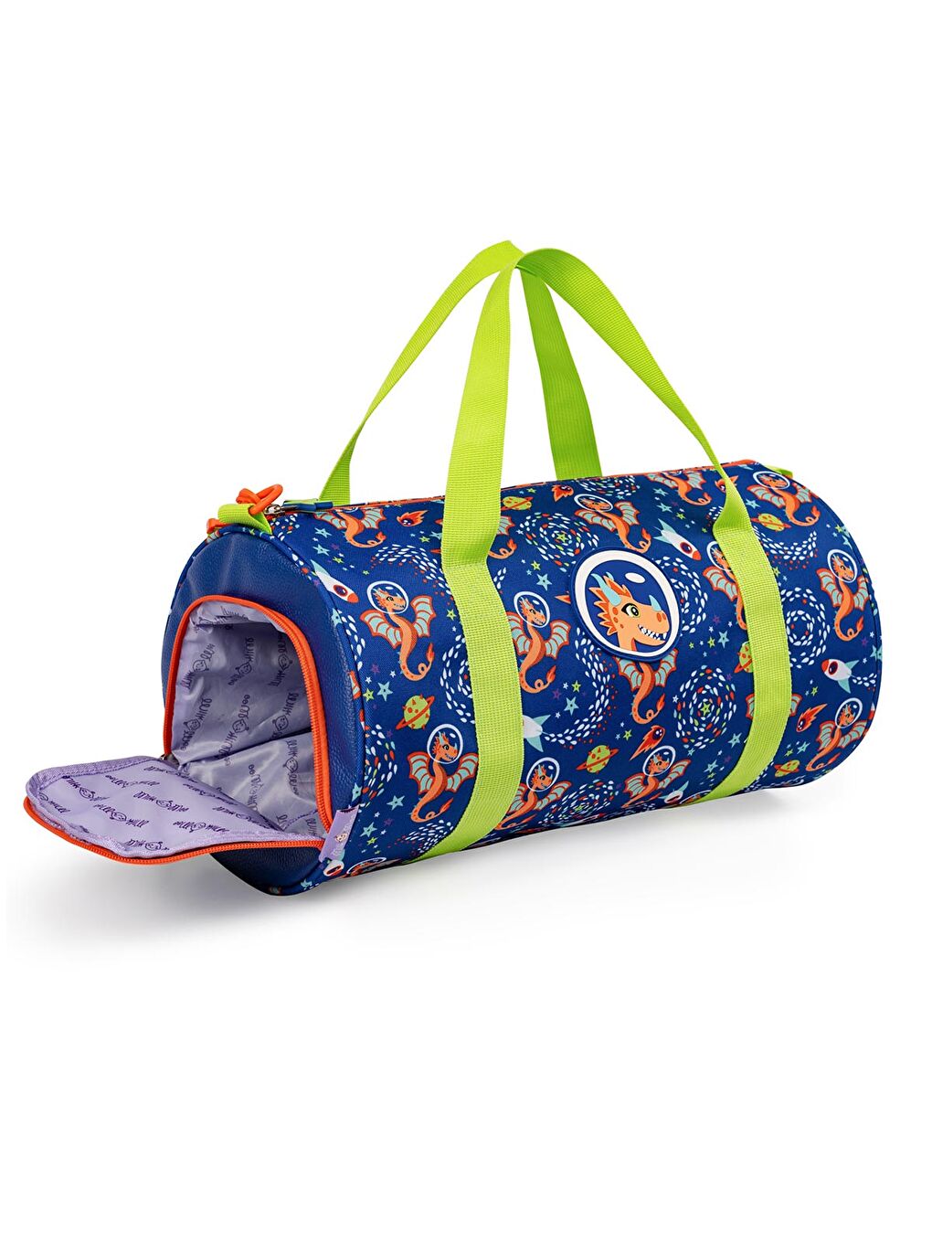 Mor Ponix Çocuk Spor Çantası Ayakkabı Bölmeli Ayarlanabilir Askılı-7