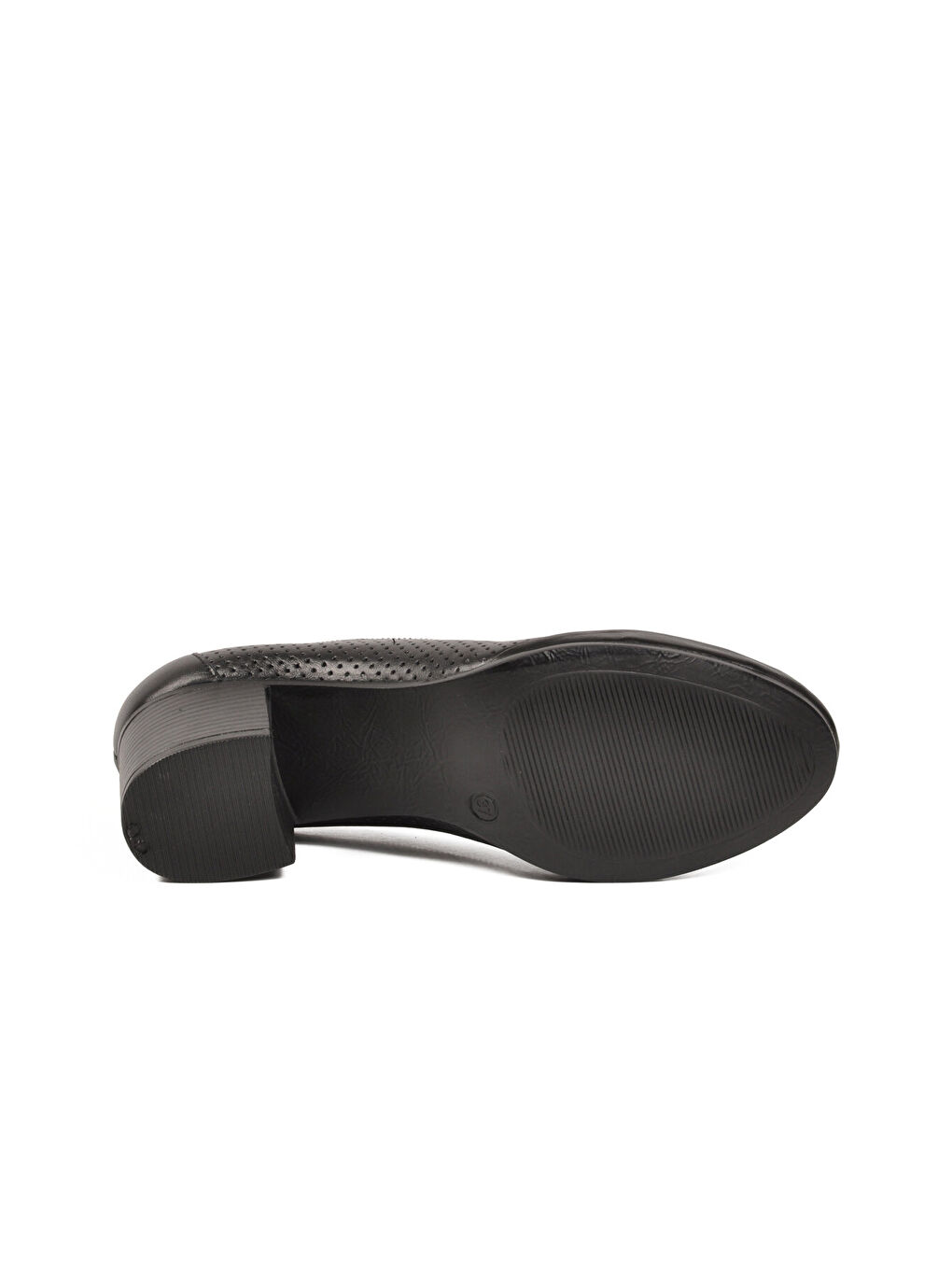 Siyah Hakiki Deri Kadın Topuklu Klasik Ayakkabı 1911925Y Z-4