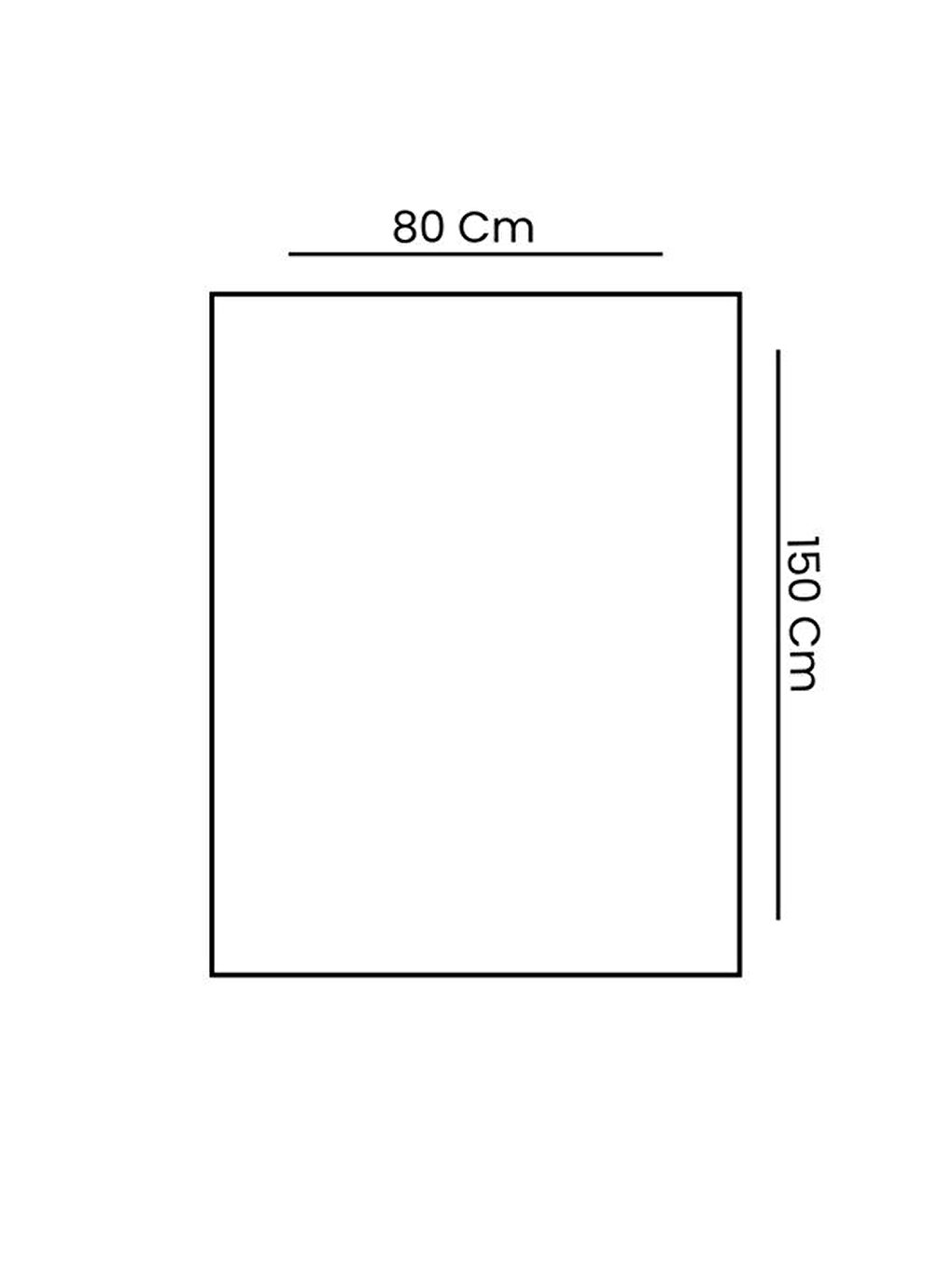 Nuvomon Bej Desenli Dekoratif Halı - 80x150 cm - 7