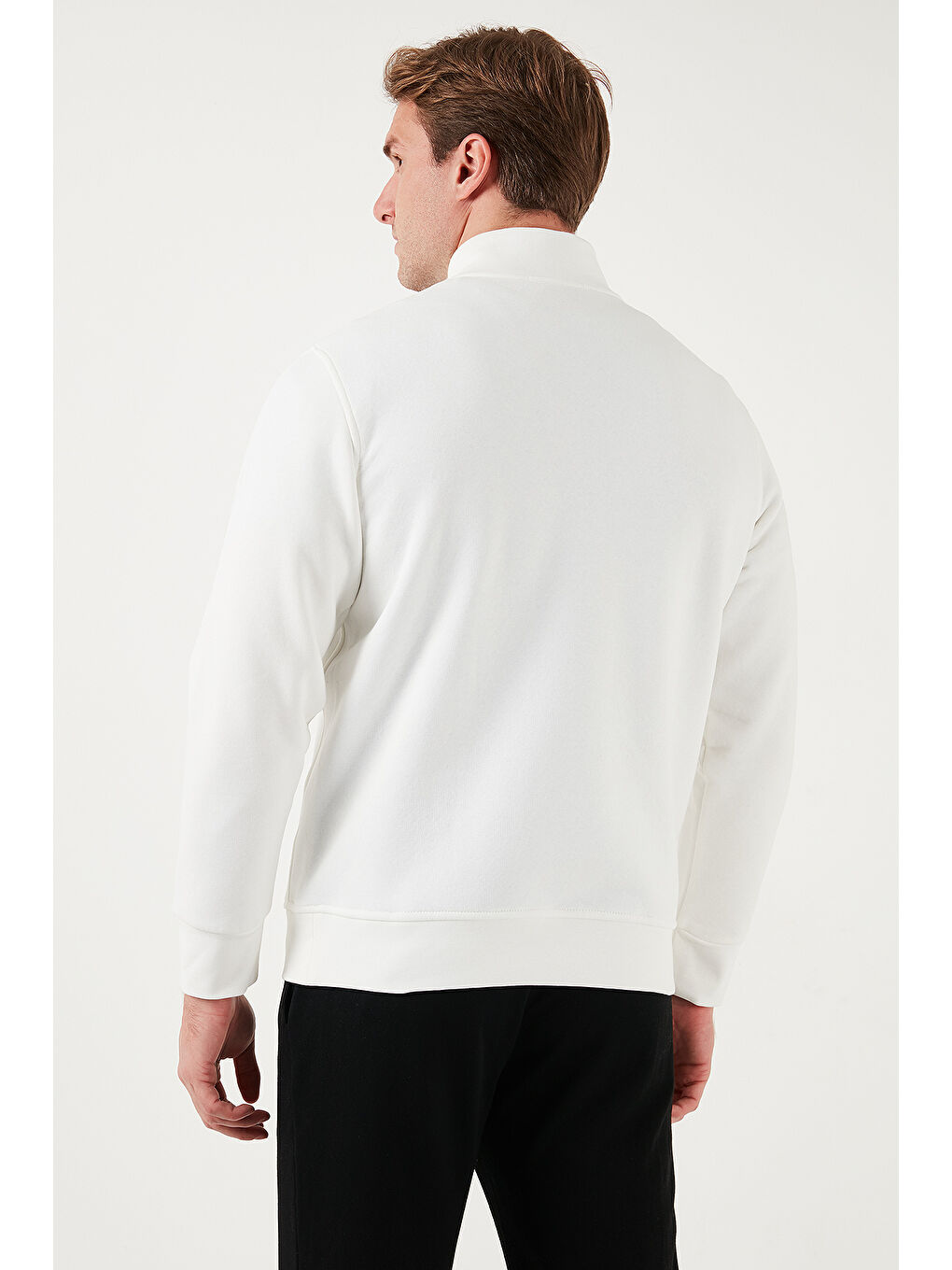 Ekru Pamuklu Regular Fit Dik Yaka 2'li Paket Sweat 59052592S2-3