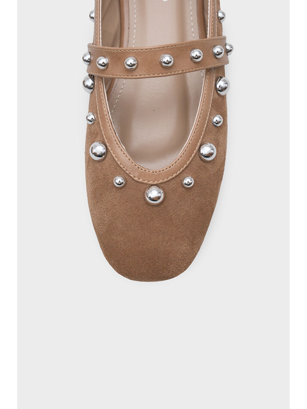 Bej Ruthie Zımbalı Süet Görünümlü Babet-2