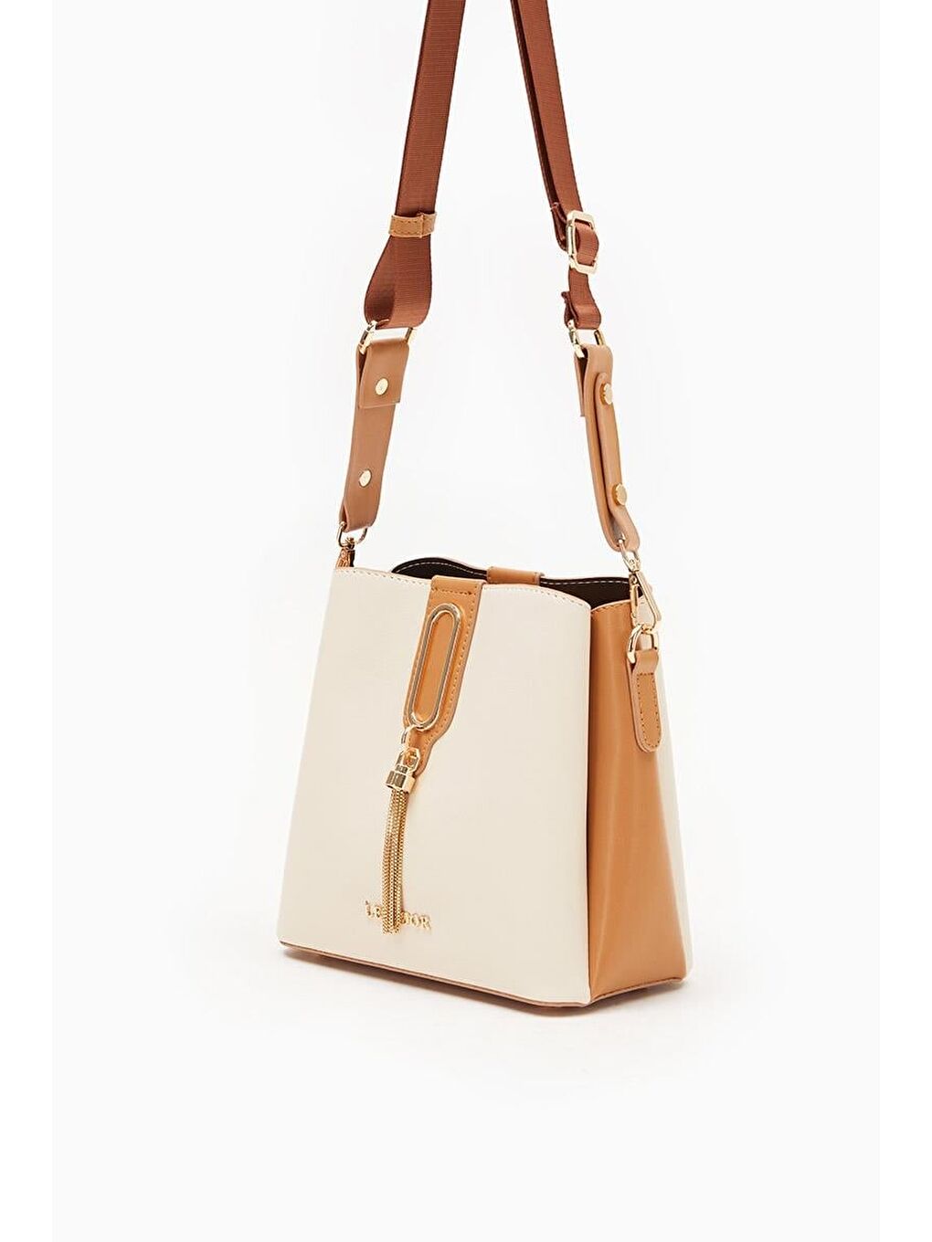 Bej-Camel Kadın El ve Omuz Çantası 930126-1