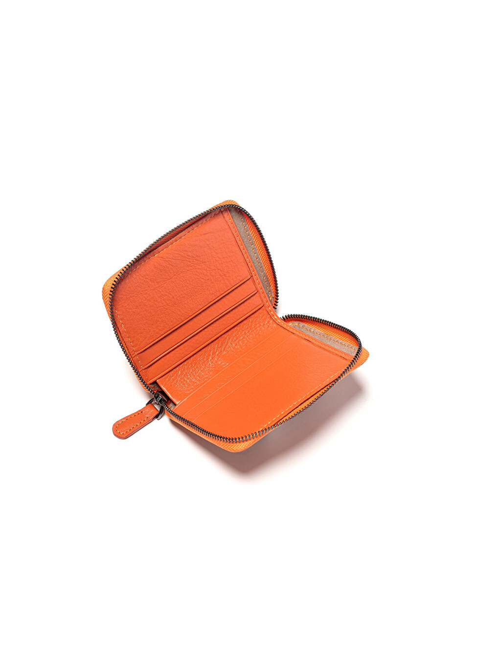 Turuncu Unisex Cüzdan & Kartlık 739 Deri Cüzdan Kartlık-5