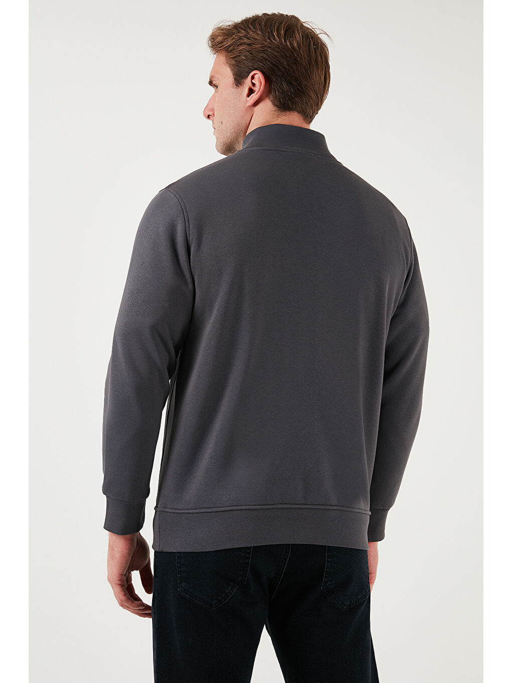 Ekru Pamuklu Regular Fit Dik Yaka 2'li Paket Sweat 59052592S2-3