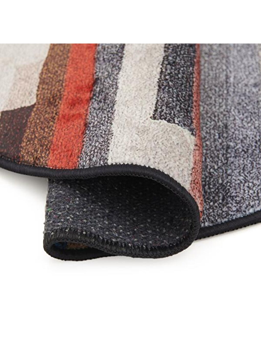 Karışık Desenli Yuvarlak Halı - Renkli - 90x90 cm-1