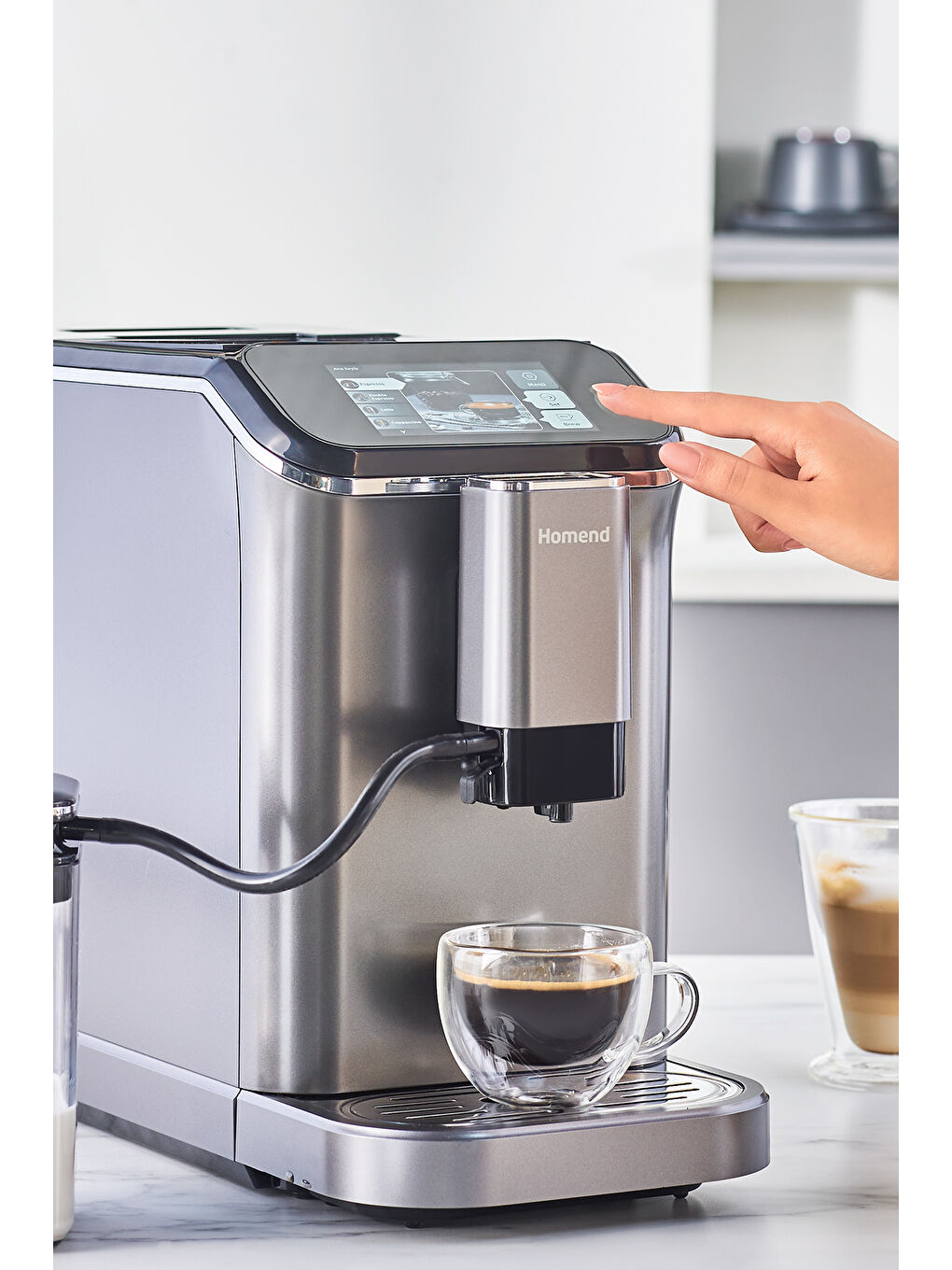 Coffeebreak 5008H Süt Köpürtücülü Tam Otomatik Espresso Makinesi-1