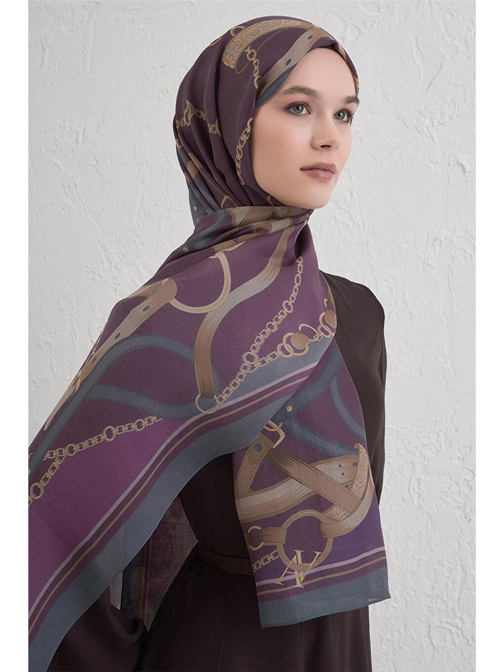 Pembe Yün İpek Harmony Şal 9315 83-1