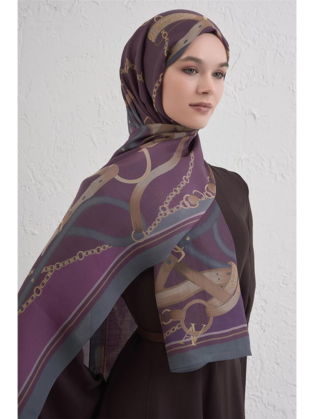 Pembe Yün İpek Harmony Şal 9315 83-2