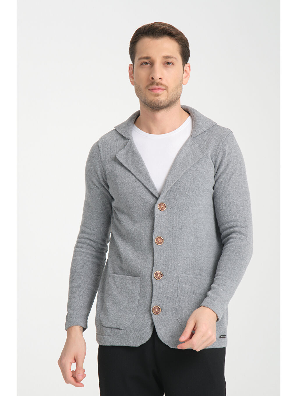 Gri Erkek Hırka 7289