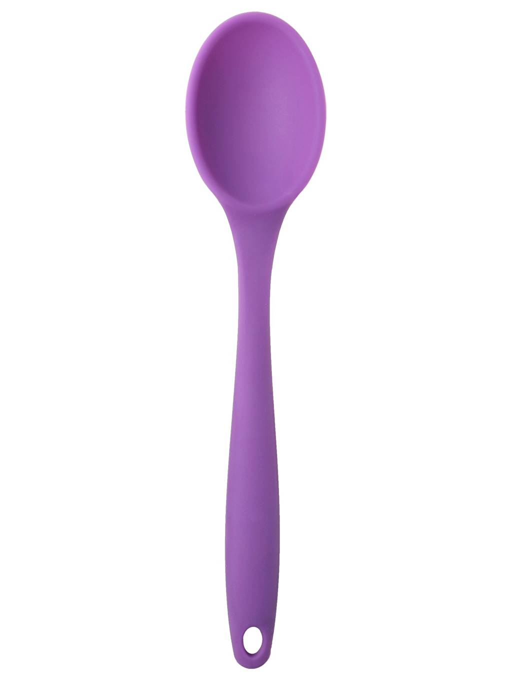Büyük Boy Yanmaz Silikon Kaşık Seti 2 Parça - Kaşık 2 Adet Set Silikon Mor Renk-1