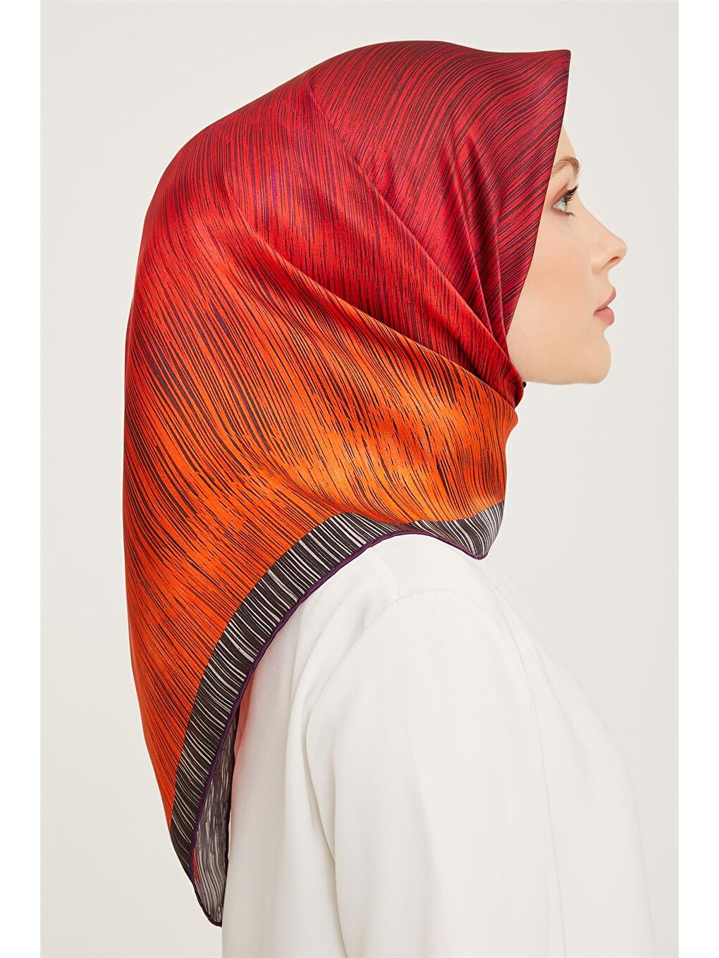 Karışık Twill İpek Eşarp 23Ka9005 10-1