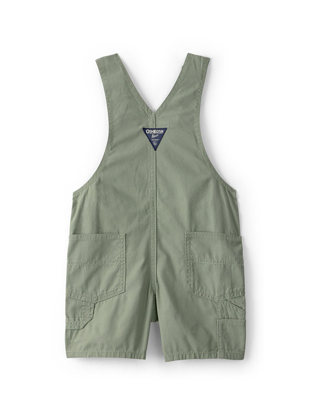 Küçük Erkek Çocuk Salopet Şort 2 Yaş-5 Yaş Yeşil-1