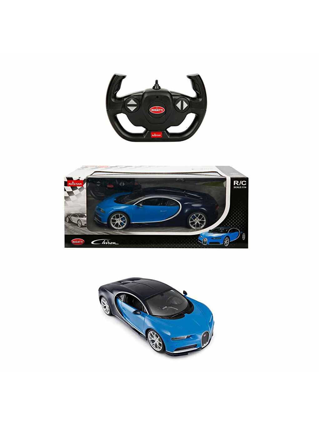 Bugatti Chiron Uzaktan Kumandalı Işıklı Araba S01075700-3