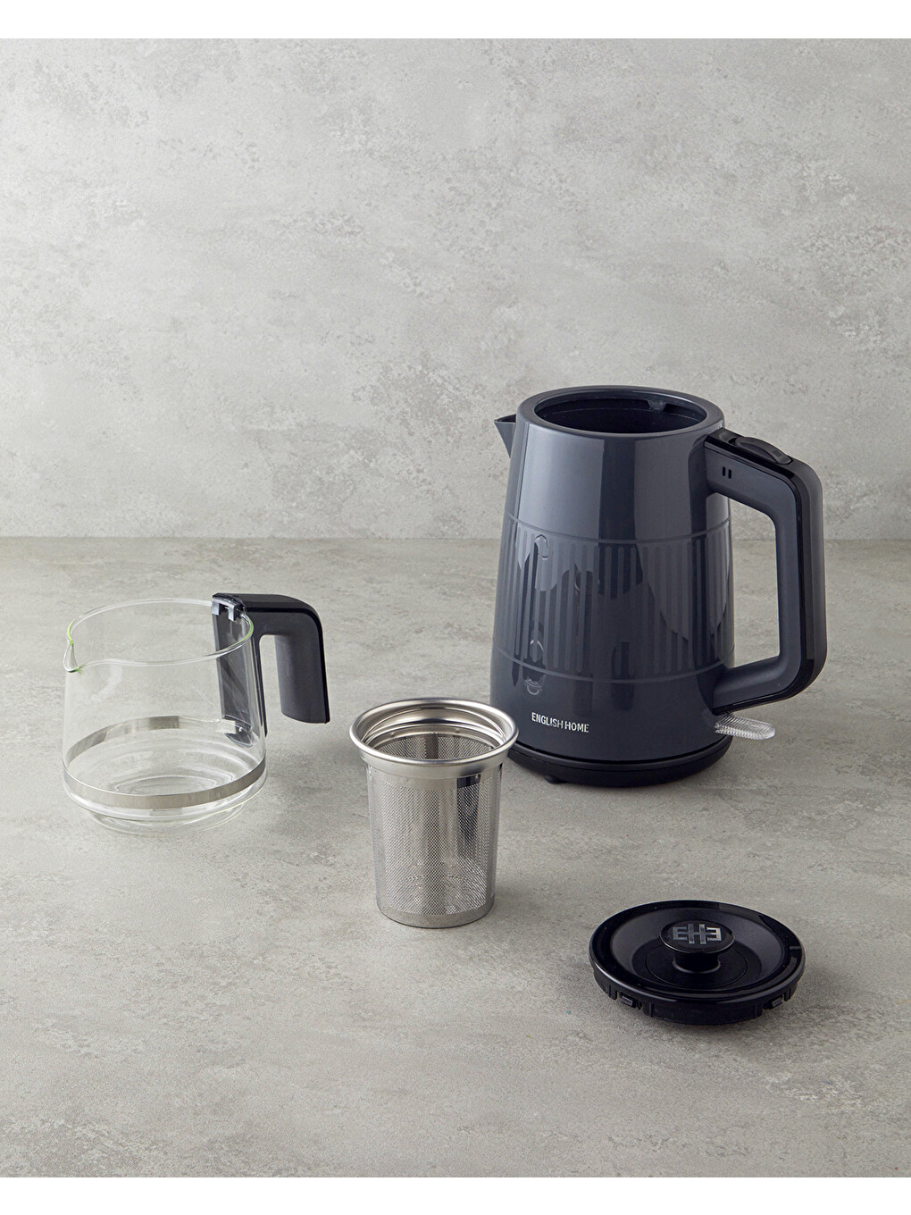 Cmk 6030 Çay Makinesi Ve Kettle 2 Litre Antrasit-1