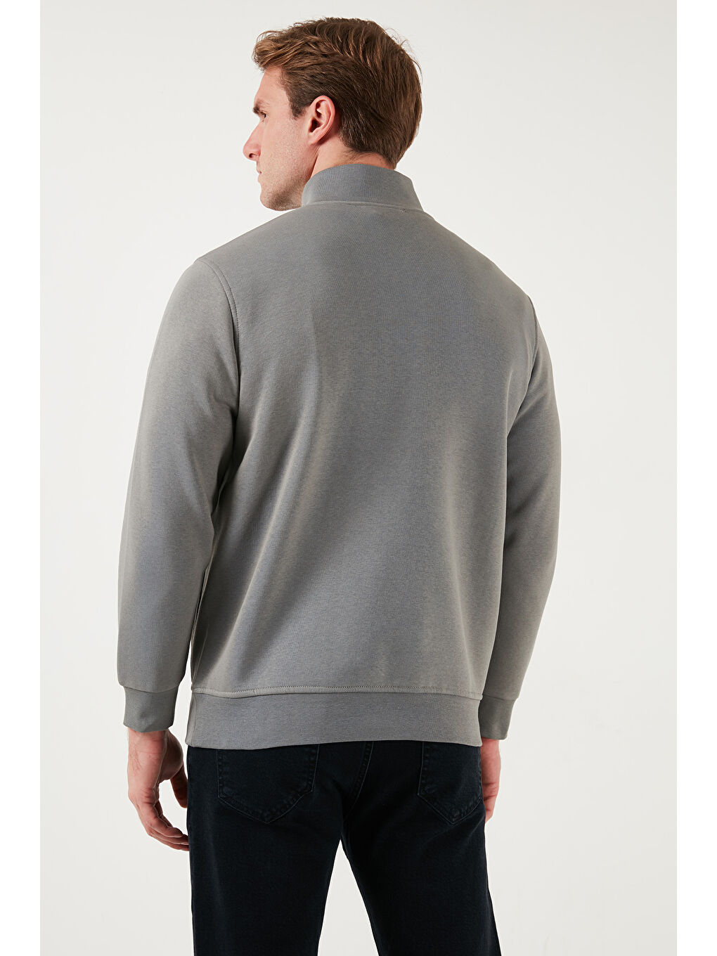 Siyah Pamuklu Regular Fit Dik Yaka 2'li Paket Sweat 59052592S2-3