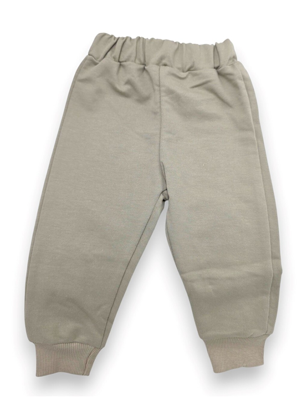Bej Kız Bebek Mevsimlik Şişme Yelekli, Sweatshirt Ve Pantolonlu 3'lü Bebek Takımı-5